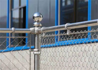 segurança de abertura de Mesh Fence Galvanized For Agriculture do elo de corrente de 60x60mm