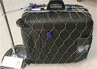 Anti roubo Mesh Bags de aço inoxidável, saco de Grey Color Wire Rope Mesh