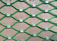 Dobre levemente a rede de arame decorativa que cerca, PVC/malha tecida nylon da corda