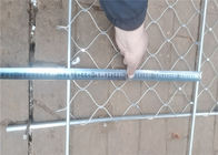 A sarja tece a corda de fio de aço inoxidável Mesh For Staircase do cabo pleno da balaustrada
