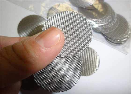 100 mícrons de tela de malha de aço inoxidável do filtro três camadas para a extrusora de nylon