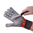 Anti carniceiro de aço inoxidável cortado resistente Gloves dos dedos da malha 5 do metal da segurança