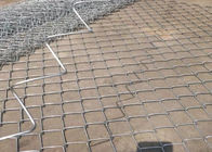 Rede de arame de diamante galvanizado por imersão a quente Cerca de elo de corrente de pvc para beira-mar