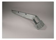 Braço de aço galvanizado 1-5/8” X1-5/8” costa do arame farpado da cerca do elo de corrente de 45° 3