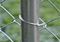 O laço dos encaixes da cerca elo de corrente de 6 1/2 do” prende a resistência de oxidação de alumínio da construção