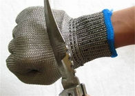 Corte a luva de aço inoxidável resistente da mão da malha da facada da prova para o processamento de carne