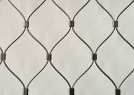 Corda de fio de aço inoxidável Ferruled Mesh Fall Protection Nets de 3 milímetros 100*100mm