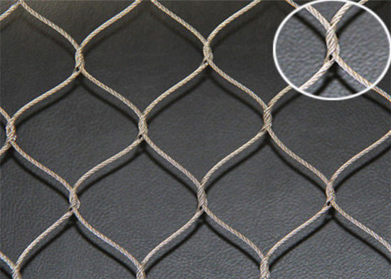7x7 SS316 25mm atou a corda Mesh Fence For Parrot Bird