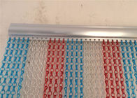 Espessura de alumínio colorida resistente da cortina 2.0mm 1.6mm do elo de corrente de 90cmx210cm