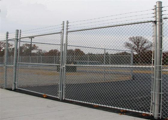 cerco de fio de Fabric Galvanized Steel da cerca do elo de corrente da exploração agrícola de 3mm 60*60mm